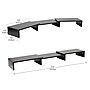 Mind Reader Adjustable Dual Monitor Stand, Up to 44 lbs., Black (MDFMOND-BLK)~#|#~1EC84BCC-EB57-4E2C-84A1F7BB1708EBBA_sc7