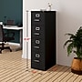 Staples Heavy Duty 4 Drawer Vertical File Cabinet, Letter Size Documents, 22" D x 14.9" W x 51.97" H, Black~#|#~1ECA8206-DC3C-4BE0-80033B7724D2CD23_sc7