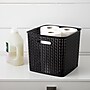 Advantus Extra Large Plastic Basket with Handles, Black (37519)~#|#~1EE36155-A994-4E59-BFAB65B6659A4526_sc7