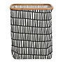 Household Essentials Krush Collapsible Laundry Hamper, Bamboo, Black/White (2274-1)~#|#~1EFC419D-F0E6-408A-BEB89F44D2A37455_sc7