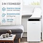 Keystone 115-Volt 14,000 BTU ASHRAE (12,000 BTU DOE) Portable Air Conditioner with Remote, White (KSTAP12PINV)~#|#~1F10B46E-D5B6-41D4-BBEB5DA435DE315A_sc7