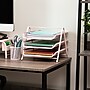 Mind Reader Metal Front Loading Letter Tray, Pink (3TPAPER-PNK)~#|#~1F2D0739-109B-42AE-BE052A89B3439B09_sc7