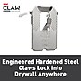 3M CLAW Drywall Hanger, 25 lbs., Silver, 4/Pack (3PH25M4ES)~#|#~1F2E9300-E11A-47ED-A57E40FAFB650E58_sc7
