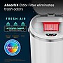 iTouchless Stainless Steel Round Sensor Trash Can with AbsorbX Odor Control System, White, 13 Gal. (MT13RW)~#|#~1F3C6BBE-786D-4B17-9B86BC58B13FA044_sc7