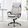 Sharper Image S-600 Active Lumbar Heated Ergonomic Bonded Leather Swivel Executive Massage Chair, Off-White (60098-OWHT)~#|#~1F3FD9DE-832D-484B-A0CCB19C86DC7DD7_sc7