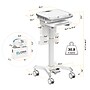 Mount-It! MedHub Powered Height-Adjustable Medical Cart Workstation with Power Kit & Built-In Power Strip, White/Gray (MI-16056)~#|#~1F7040DC-92CD-4C09-8C6623D33F3FCFEE_sc7