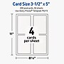 Avery Rectangle Matte Blank Card, White, 200/Box (19479399864)~#|#~1F849E61-6780-4FF8-B28E996B21302FCE_sc7