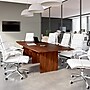 Bush Business Furniture 120W x 48D Boat Shaped Conference Table with Wood Base, Hansen Cherry (99TB12048HCK)~#|#~1FCD4FA7-DA55-46A7-B315B16274CB1C09_sc7