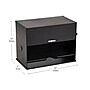 Mind Reader Plastic Straw Dispenser, Black (STRAWPUSH-BLK)~#|#~1FE8434C-679C-4E54-B80C301930F1D08D_sc7