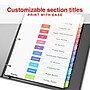 Staples Customizable Table of Contents Monthly Dividers, 12‑Tabs, Multicolor~#|#~20024471-EBB4-465C-A1A06F1154473692_sc7