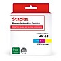Staples Remanufactured 63 Ink Cartridge Tri-Color Standard Yield Replacement for HP 63~#|#~200AFDBC-31C4-4901-A5A8C8C63D72A3AD_sc7