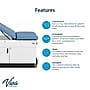 Viva Comfort Slimline Exam Table Base with Leg Rest, Step Stool, Drawers, Stirrups, 420 lbs Capacity, Blue (996FBSUM2BLUMK)~#|#~205F35F3-4B07-4AC3-A46276DAA847AAC9_sc7