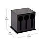 Mind Reader Plastic 3-Compartment Utensil Dispenser Silverware Organizer, Black (3CSTOR-BLK)~#|#~206A854B-F65F-48ED-BB188D8E6C4F0E3A_sc7