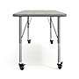 Flash Furniture Wren Rectangular Activity Table, 60" x 24", Height Adjustable, Light Gray Top/Silver Frame (XUA2460RECLGTPC)~#|#~20714F86-7CE9-4E60-9AEAE0CE64A3D287_sc7