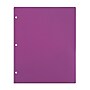 Staples 3-Hole Punched 2-Pocket Plastic Portfolio Folder, Purple (52809)~#|#~207A71DD-5F16-4765-AA356A1BA57D4013_sc7