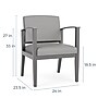 Lesro Amherst Wood Vinyl Guest Chair, Gray (AW1101.WNA-02CHGY.03PPCL)~#|#~208A4B3A-3817-45F7-83D98F5E3D361282_sc7