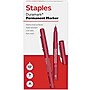 Staples Permanent Markers, Ultra Fine Tip, Red, 12 Pack – Duramark Precision Markers for Detailed Writing & Labeling~#|#~2090C2EE-8210-4492-97A788AE1180EFD2_sc7