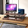 Mount-It! 38"W Electric Rectangular Adjustable Standing Desk Converter, Dark Walnut (MI-8011)~#|#~209B8BCE-A030-43D4-A56840D318910611_sc7