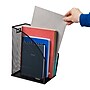 Mind Reader Vertical File Storage Desktop Organizer, Metal, Black, 2/Pack (JMAG2-BLK)~#|#~20C1C538-91CF-404C-81172834E2E651BE_sc7