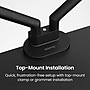 Kanto DM2 Dual Monitor Desktop Mount for 17” - 35” Displays, Up to 22 lbs., Black~#|#~20C30B1C-B5F6-44DA-8A570B4C845190E8_sc7
