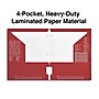Staples 3-Hole Punched 4-Pocket Paper Folder, Red (ST56209-CC)~#|#~20D35553-B3D7-4F57-B951D63E7527EF20_sc7