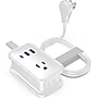 Uncaged Ergonomics 3-Outlet 3-USB Port Power Strip, 3', White (TC-w)~#|#~20DDD422-7264-40B5-890E6F760AE3F809_sc7