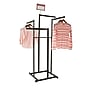Nahanco 4 Way Rectangular Tubing Garment Rack, Black (B80)~#|#~20F3AC4A-398A-41DC-B3F5C19AE0C7CE49_sc7