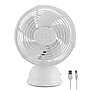 Good Housekeeping Retro 5" Oscillating Desk Fan, Matte White (92522)~#|#~210F2CBA-4B45-4E65-82A4BE8A533C5FD1_sc7