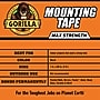 Gorilla Max Strength Indoor Double-Sided Mounting Tape, 1" x 1.67 yds., Black (112962)~#|#~211FE885-0D00-41E5-88181018ECEBC8D1_sc7