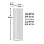Sauder HomePlus 71"H Storage Cabinet with 5 Shelves, Salt Oak (435138)~#|#~2126FEBE-4A5D-446E-B4089B40CBF023CB_sc7