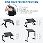 Mount-It! 2 in 1 Vertical 16.5" x 10.6" Adjustable Aluminum Laptop Stands, Black (MI-7210)~#|#~212969A3-A591-4A33-ACD90199074CBA8C_sc7