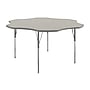 Flash Furniture Wren 60" Flower Activity Table, Height Adjustable, Light Gray Top/Silver Frame (XUA60FLRLGTA)~#|#~2140B044-4D20-4B04-B9DB5E26AE07E869_sc7