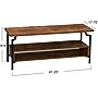 Household Essentials Crown Console TV Stand, Screens up to 50", Hickory/Black (8240-1)~#|#~2154511D-41CD-46A7-944DA3F13C405B09_sc7