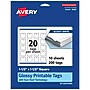 Avery 1-1/2" Blank Price & Merchandise Tags, White, 200/Pack (95287-GWT10)~#|#~21571515-073F-45F0-8DA8709A3A8258EA_sc7