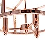 Lalia Home 3-Light 13" Farmhouse Glass and Metallic Accented LED Semi-flushmount, Rose Gold (LHM-1000-RG)~#|#~216E7061-3D2A-4FCD-9D42AB6E9AE9A1D2_sc7