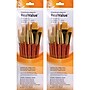 Princeton RealValue Short Handle Mixed Media Synthetic Taklon Variety Brush Set, 6/Set, 2 Sets/Bundle (PBXPR9153-2)~#|#~2175B52D-90C9-49C9-A1E14B9F6148692F_sc7