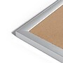 U Brands Basics Cork Bulletin Board, Silver Frame, 47"H x 70"W (023U00-01)~#|#~2183F250-A6BB-4952-86BD6D6BE5EEEEB0_sc7