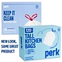 Perk™ 13 Gallon Kitchen Trash Bag, 28" x 24", Low Density, 0.9 mil, White, 120 Bags/Box (PK56750)~#|#~21AA8A9F-91A8-4021-8EBFBB54E7A80852_sc7