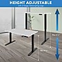 Mount-It! 48"W Electric Adjustable Standing Desk, White/Black (MI-18118)~#|#~21AF4B35-34B7-4816-9AD1B27141ACAA48_sc7
