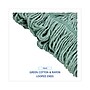 Boardwalk® Mop Head, Premium Standard Head, Cotton/rayon Fiber, Medium, Green~#|#~21AF9CBB-7334-4C15-996F5E06DE305889_sc7