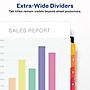 Avery Ready Index Table of Contents Extra-Wide Paper Dividers, 1-8 Tab, Multicolor (11163)~#|#~21B9BC6A-DF49-4142-860934961396BBC0_sc7