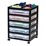 Iris 5-Drawer Storage Cart, Black (587685)~#|#~21D57EB6-B052-478E-BFD2026E766C8677_sc7