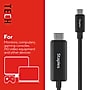 Staples TECH 6 ft. USB-C to HDMI Audio/Video Cable, Male to Male, Black (ST62472)~#|#~21EAA829-0186-4049-B7351B17E21B0AC7_sc7