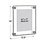 Azar Sign Holder, 12.5" x 15", Wall Mounted, Black, Acrylic, 4/Pack (105514-BLK-4PK)~#|#~21EAED3F-E3BF-47BF-9192FA4196C61E7E_sc7
