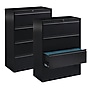 Staples Heavy Duty 4 Drawer Lateral File Cabinet, Letter/Legal Size, 52.36"H x 42"W x 18.62"D, Black (59621/17460)~#|#~21EB7C74-7B27-4498-A7628D762144FA2D_sc7