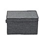 Household Essentials Large Stackable Folding Fabric Storage Bin, 8" x 12"x 15", 24.93 Qt., Gray, 2/Pack (7513-1)~#|#~220CD0EA-77F7-4E9F-8E998750224D9497_sc7
