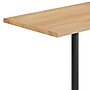 Flash Furniture Bennett Wooden Commercial Indoor Table, 48" x 30", Natural Top/Black Base (GSF3048NTT2230B)~#|#~22456CE8-CEFE-4214-B28E09BB8531003E_sc7