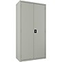 Lorell Fortress Series 72" Steel Wardrobe Storage Cabinet With 2?Shelves, Light Gray (LLR03089)~#|#~22772052-F95E-4AE2-B3CE3A2A9BB0B40A_sc7