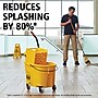 Rubbermaid WaveBrake 2.0 Janitorial Side-Press Bucket and Wringer, 26 Quart, Yellow (FG748000YEL)~#|#~228137B9-9E54-4A0D-A183A371693A4DFB_sc7