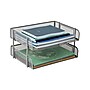 Mind Reader Metal Side Loading Stackable Letter Tray, Letter Size, Silver (ESTACK2-SIL)~#|#~2291FC03-C03C-41A2-82DB8CF6A4A1BF37_sc7
